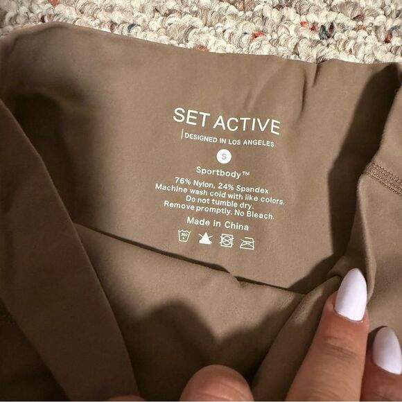 Set Active Biker Short Dugout Color Brown- Size Small - Picture 4 of 7